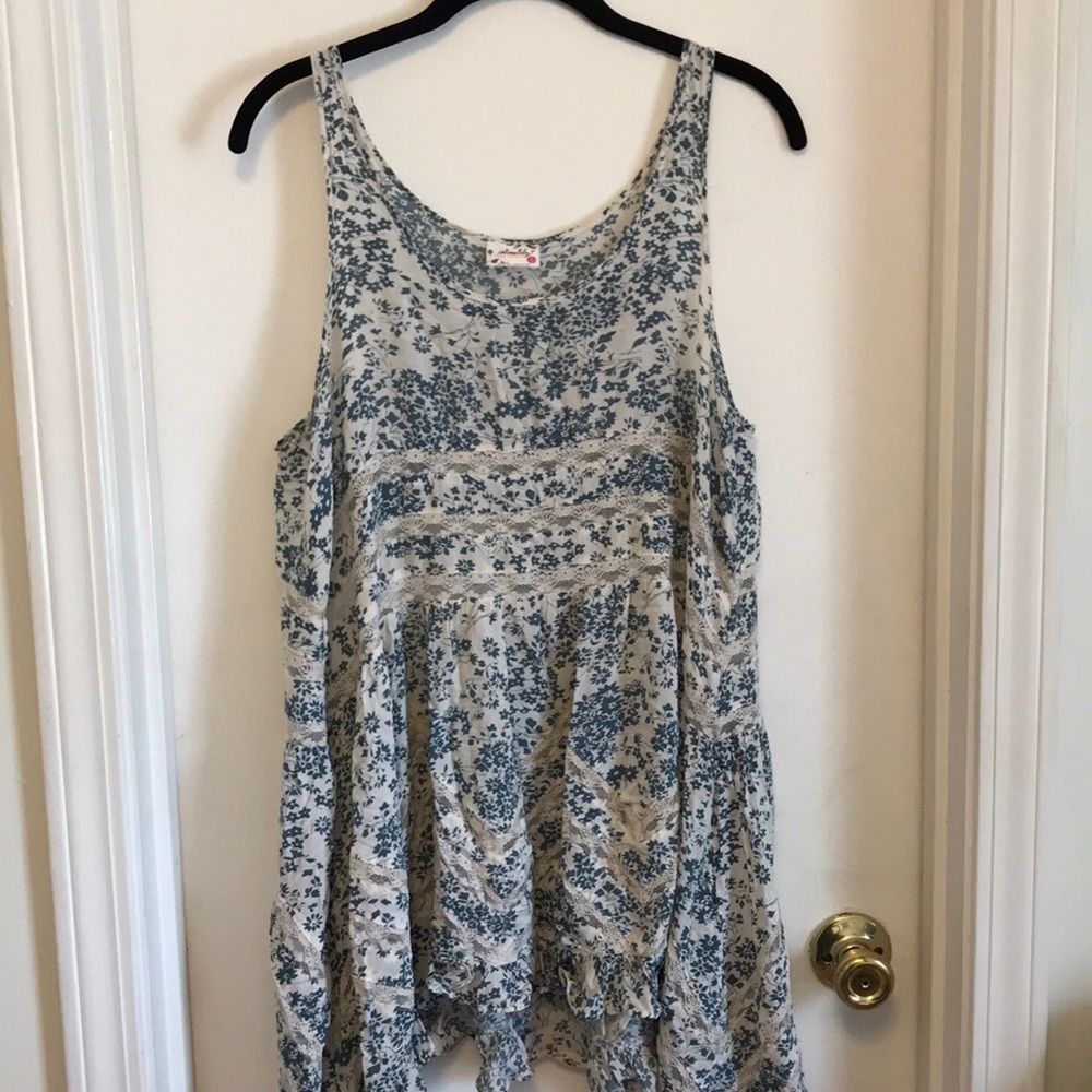FP Voile & Lace Slip Dress M